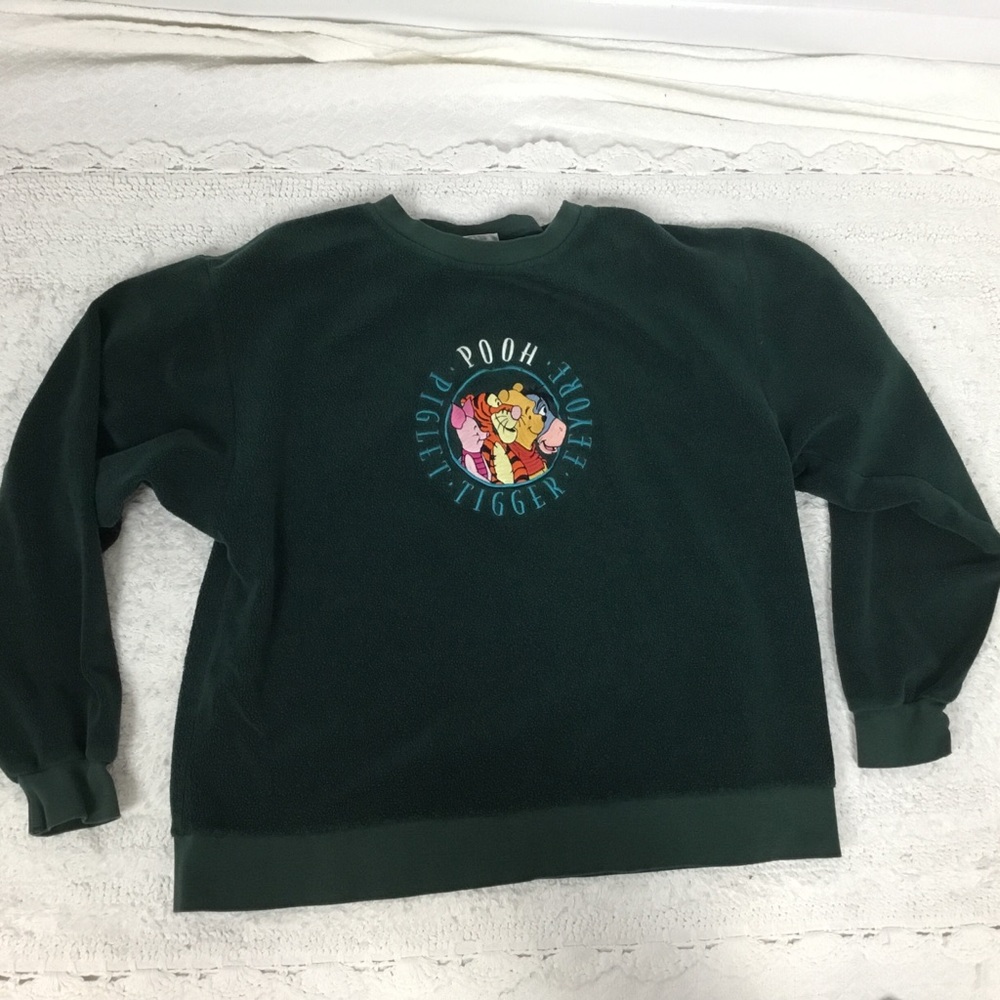 Vintage 90s Pooh Piglet Tigger Eeyore Embroidered Cozy Sweatshirt XL/ XXL